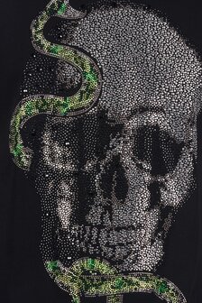 Philipp PleinT-shirt Shout Zwart 