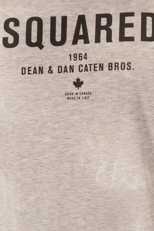 Dsquared T-shirt long grey-white Grijs 
