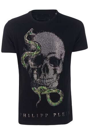 Philipp PleinT-shirt Shout Zwart 