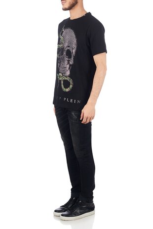 Philipp PleinT-shirt Shout Zwart 